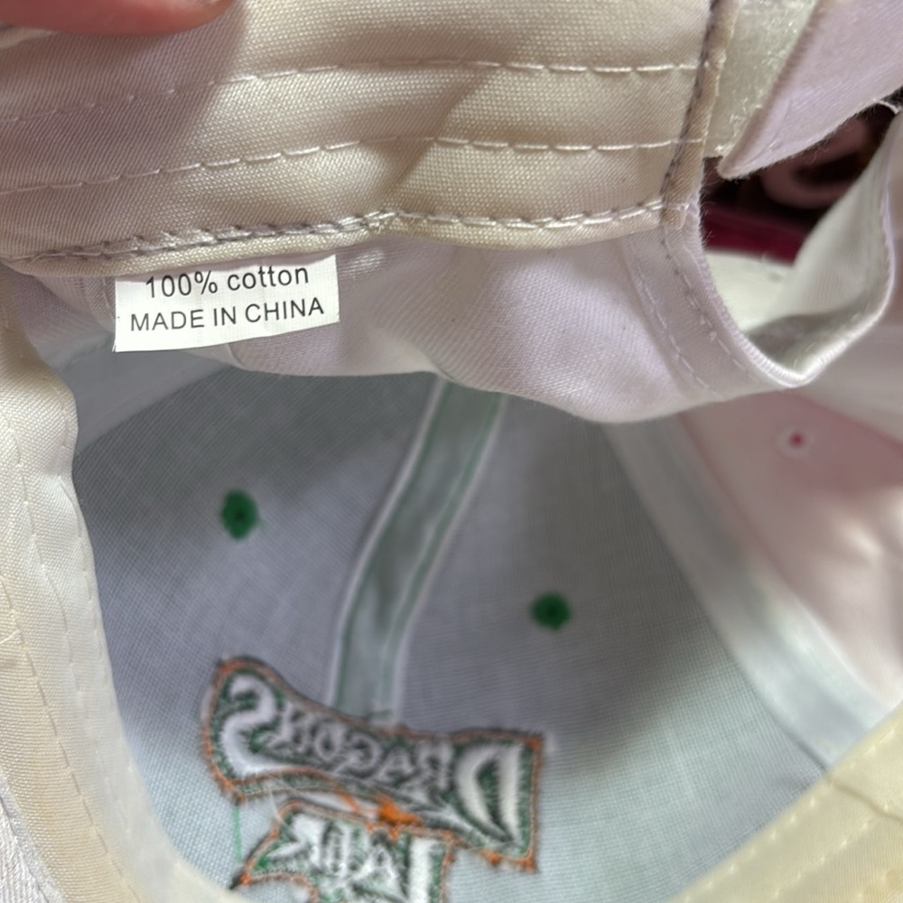 2 Dayton Dragons Lair Hat MiLB Adjustable Strap Green White Embroidered - Picture 3 of 5